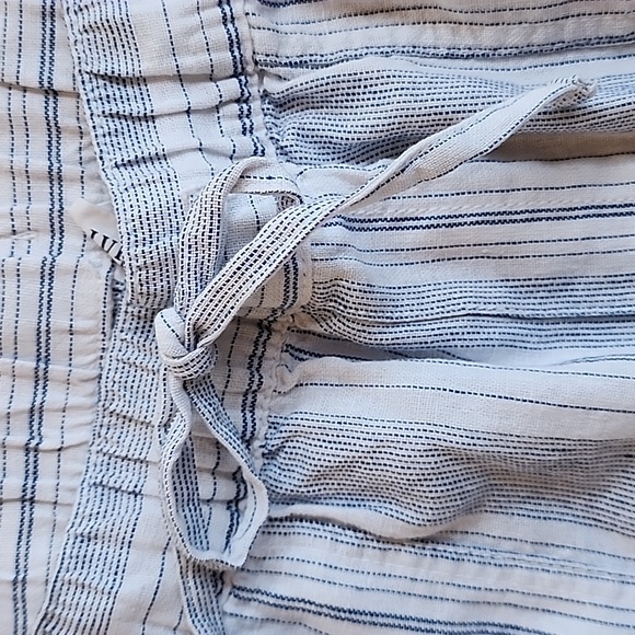 NWT Banana Republic Gap wide leg striped linen beach pants size medium - Picture 7 of 16